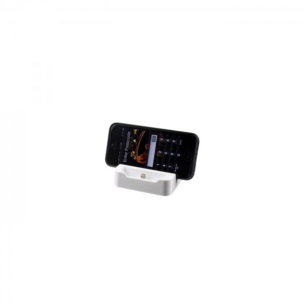 ΒΑΣΗ ΦΟΡΤΙΣΗΣ CLASSIC DOCK ΓΙΑ APPLE IPHONE 5 ΑΣΠΡΗ ΜΕ 8 PIN