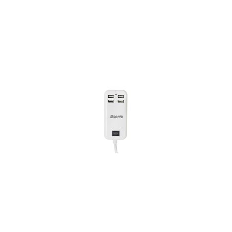 Msonic Charger 4-Port USB 2.5A άσπρο MY6634UW 74200