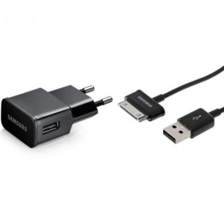 Φορτιστής Ταξιδίου Samsung ETA-U90 με Έξοδο USB 2.0A & Καλώδιο για Galaxy Tab 2 Μαύρο (Ασυσκεύαστο)