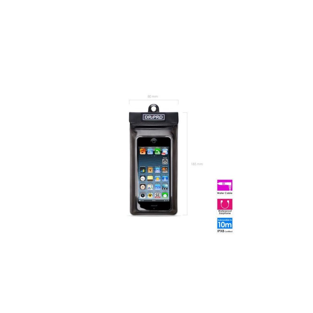 Waterproof Αδιάβροχη Θήκη Dripro IPX8 Certified για Συσκευές Διαστάσεων έως 130x58mm