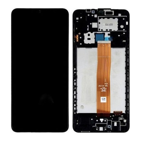 A127 Γνήσια οθόνη και touch και Frame Samsung Galaxy A12 Nacho , sGH82-26485A