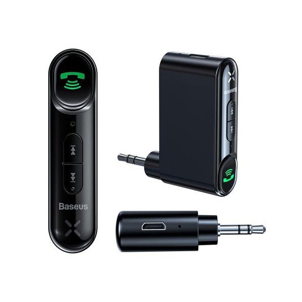 Bluetooth Audio Receiver AUX mini jack Baseus Qiyin WXQY-01 για Αυτοκίνητο & Άλλες Συσκευές Μαύρο