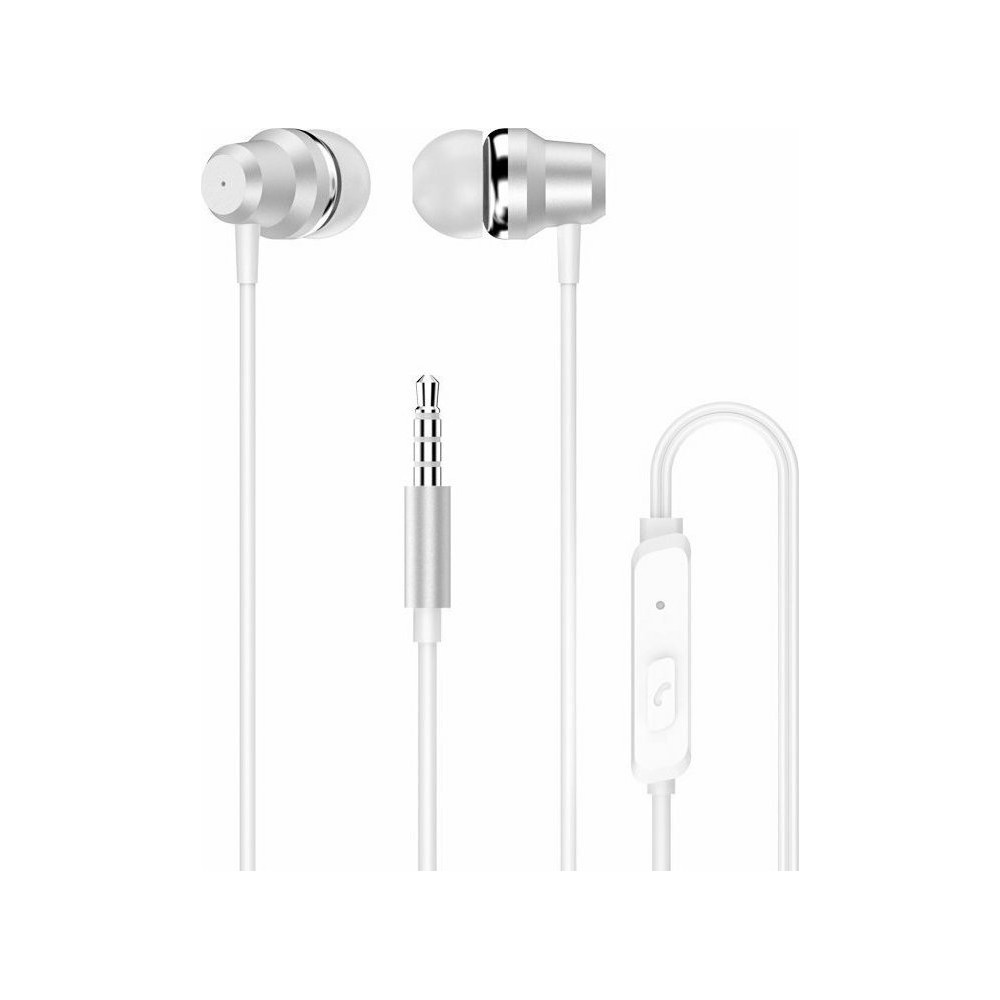 Ακουστικά handsfree Dudao X10 Pro In-ear earphone 3,5 mm jack with remote control white (X10 Pro white)