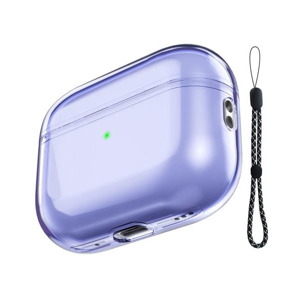 Θήκη PC AhaStyle WG94 Apple AirPods Pro 2 (2022) Διάφανο-Μωβ