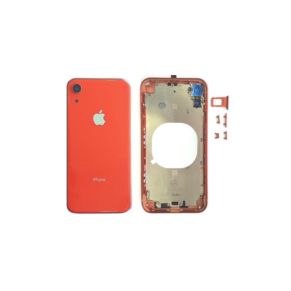 Πίσω Κάλυμμα Μπαταρίας Apple iPhone XR Πορτοκαλί με Frame (OEM)